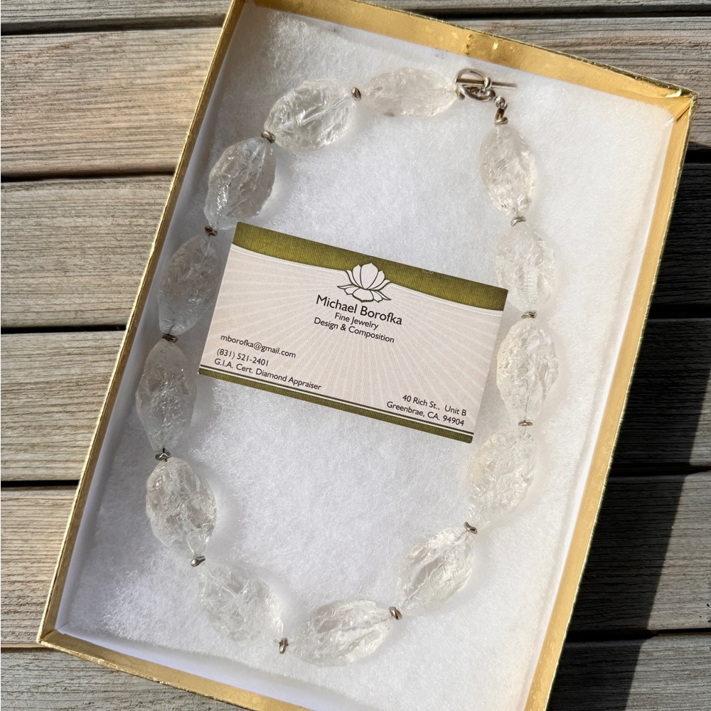 One of a Kind Natural Quartz Crystal Necklace